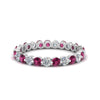 Load image into Gallery viewer, Solid 1 Ct Round Cut Common Prong Eternity Band