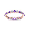 Load image into Gallery viewer, Solid 1 Ct Round Cut Common Prong Eternity Band