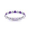 Load image into Gallery viewer, Solid 1 Ct Round Cut Common Prong Eternity Band