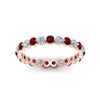 Load image into Gallery viewer, Solid 1 Ct Round Cut Common Prong Eternity Band