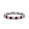 Load image into Gallery viewer, Solid 1 Ct Round Cut Common Prong Eternity Band