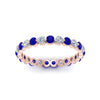 Load image into Gallery viewer, Solid 1 Ct Round Cut Common Prong Eternity Band