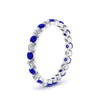 Load image into Gallery viewer, Solid 1 Ct Round Cut Common Prong Eternity Band