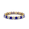 Load image into Gallery viewer, Solid 1 Ct Round Cut Common Prong Eternity Band