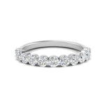 Load image into Gallery viewer, 1-carat-single-prong-diamond-half-eternity-wedding-band-in-white-gold-FD9478B-NL-1CT-WG
