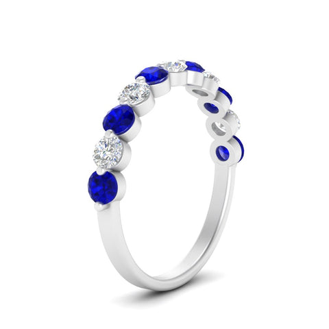 1-carat-single-prong-diamond-half-eternity-wedding-band-with-sapphaire-in-white-gold-FD9478BGSABL-NL-1CT-WG