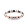 Load image into Gallery viewer, Solid 1 Ct Round Cut Common Prong Eternity Band
