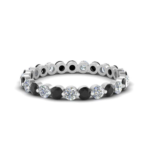 Solid 1 Ct Round Cut Common Prong Eternity Band