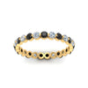 Load image into Gallery viewer, Solid 1 Ct Round Cut Common Prong Eternity Band