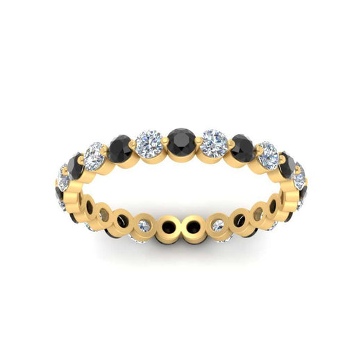 Solid 1 Ct Round Cut Common Prong Eternity Band