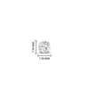 Load image into Gallery viewer, 1 Carat Single Solitaire Round Cut Male Earring