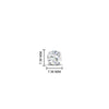 Load image into Gallery viewer, 1 Carat Single Solitaire Round Cut Male Earring