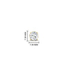 Load image into Gallery viewer, 1 Carat Single Solitaire Round Cut Male Earring