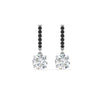 Load image into Gallery viewer, 1-carat-solitaire-diamond-drop-earrings-with-black-diamond-in-white-gold-FDEAR10983GBLACK-NL-WG