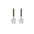 Thumbnail 112 - 1-carat-solitaire-diamond-drop-earrings-with-black-diamond-in-yellow-gold-FDEAR10983GBLACK-NL-YG