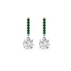 Load image into Gallery viewer, 1-carat-solitaire-diamond-drop-earrings-with-emerald-in-white-gold-FDEAR10983GEMGR-NL-WG