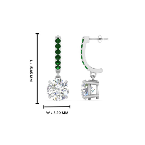 1-carat-solitaire-diamond-drop-earrings-with-emerald-in-white-gold-FDEAR10983GEMGR-NL-WG