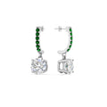 Thumbnail 72 - 1-carat-solitaire-diamond-drop-earrings-with-emerald-in-white-gold-FDEAR10983GEMGR-NL-WG
