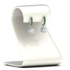 Load image into Gallery viewer, 1-carat-solitaire-diamond-drop-earrings-with-emerald-in-white-gold-FDEAR10983GEMGR-NL-WG