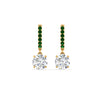 Load image into Gallery viewer, 1-carat-solitaire-diamond-drop-earrings-with-emerald-in-yellow-gold-FDEAR10983GEMGR-NL-YG