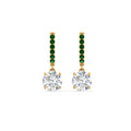 Thumbnail 75 - 1-carat-solitaire-diamond-drop-earrings-with-emerald-in-yellow-gold-FDEAR10983GEMGR-NL-YG