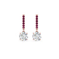 Thumbnail 45 - 1-carat-solitaire-diamond-drop-earrings-with-pink-sapphire-in-rose-gold-FDEAR10983GSADRPI-NL-RG