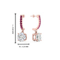 Thumbnail 47 - 1-carat-solitaire-diamond-drop-earrings-with-pink-sapphire-in-rose-gold-FDEAR10983GSADRPI-NL-RG