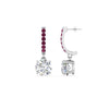 Load image into Gallery viewer, 1-carat-solitaire-diamond-drop-earrings-with-pink-sapphire-in-white-gold-FDEAR10983GSADRPI-NL-WG