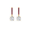 Load image into Gallery viewer, 1-carat-solitaire-diamond-drop-earrings-with-pink-sapphire-in-yellow-gold-FDEAR10983GSADRPI-NL-YG