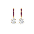 Thumbnail 57 - 1-carat-solitaire-diamond-drop-earrings-with-pink-sapphire-in-yellow-gold-FDEAR10983GSADRPI-NL-YG