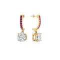 Thumbnail 60 - 1-carat-solitaire-diamond-drop-earrings-with-pink-sapphire-in-yellow-gold-FDEAR10983GSADRPI-NL-YG