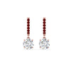 Load image into Gallery viewer, 1-carat-solitaire-diamond-drop-earrings-with-ruby-in-rose-gold-FDEAR10983GRUDR-NL-RG