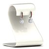 Load image into Gallery viewer, 1-carat-solitaire-diamond-drop-earrings-with-ruby-in-white-gold-FDEAR10983GRUDR-NL-WG