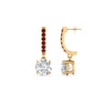 Thumbnail 94 - 1-carat-solitaire-diamond-drop-earrings-with-ruby-in-yellow-gold-FDEAR10983GRUDR-NL-YG