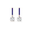 Load image into Gallery viewer, 1-carat-solitaire-diamond-drop-earrings-with-sapphire-in-rose-gold-FDEAR10983GSABL-NL-RG