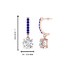Load image into Gallery viewer, 1-carat-solitaire-diamond-drop-earrings-with-sapphire-in-rose-gold-FDEAR10983GSABL-NL-RG