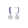 Load image into Gallery viewer, 1+Carat+Solitaire+Diamond+Drop+Earrings+In+White+Gold-FDEAR10983
