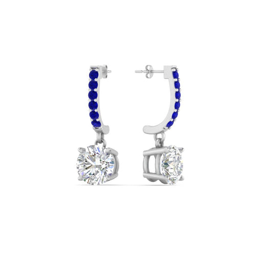 1+Carat+Solitaire+Diamond+Drop+Earrings+In+White+Gold-FDEAR10983