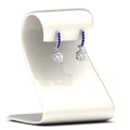 Thumbnail 36 - 1+Carat+Solitaire+Diamond+Drop+Earrings+In+White+Gold-FDEAR10983