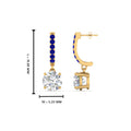 Thumbnail 40 - 1-carat-solitaire-diamond-drop-earrings-with-sapphire-in-yellow-gold-FDEAR10983GSABL-NL-YG