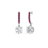 Load image into Gallery viewer, 1 Carat Solitaire Diamond Drop Earrings