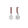 Load image into Gallery viewer, 1 Carat Solitaire Diamond Drop Earrings
