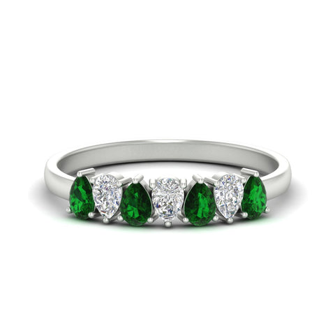 1-carat-teardrop-7-stone-emerald-wedding-band-in-white-gold-fdwb8008pegemgrsleep-1.00ct-nl-wg.jpg