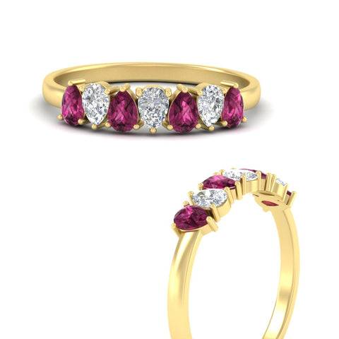 1-carat-teardrop-7-stone-pink-sapphire-wedding-band-in-yellow-gold-fdwb8008pegsadrpiangle3-1.00ct-nl-yg.jpg