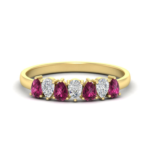 1-carat-teardrop-7-stone-pink-sapphire-wedding-band-in-yellow-gold-fdwb8008pegsadrpisleep-1.00ct-nl-yg.jpg