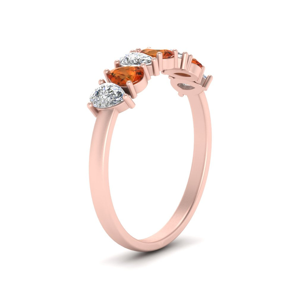 1 Carat Teardrop Wedding Band Diamond