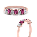 Load image into Gallery viewer, 1 Carat Teardrop Wedding Band Diamond
