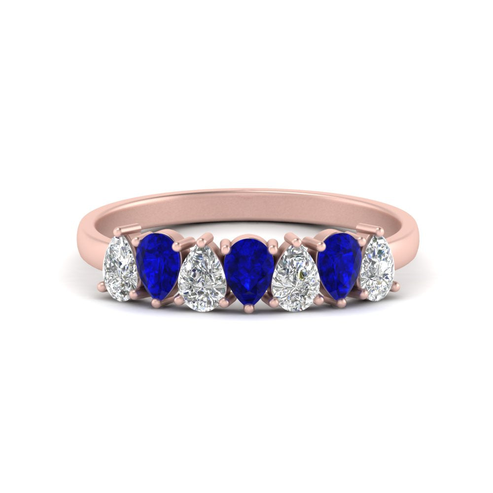 1 Carat Teardrop Wedding Band Diamond