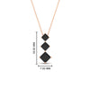 Load image into Gallery viewer, 1-carat-three-stone-princess-cut-black-diamond-pendant-in-FDPD854GBLACKANGLE1-1.00CT-NL-RG