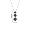 Load image into Gallery viewer, 1-carat-three-stone-princess-cut-black-diamond-pendant-in-FDPD854GBLACKANGLE1-1.00CT-NL-WG
